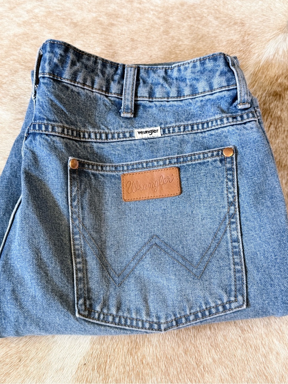 Wrangler Blue Denim Boot Cut Jeans